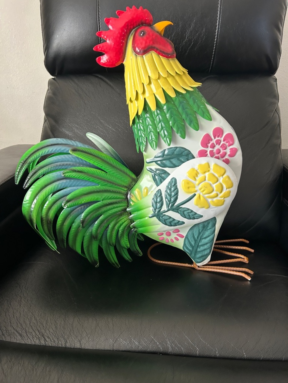 Red Shed Metal Decorative Rooster - Picture 3 of 9